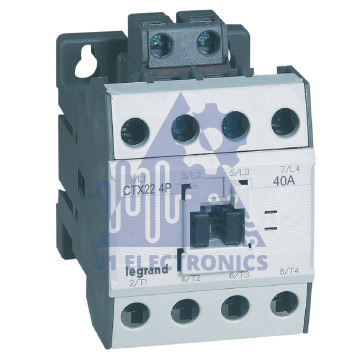 4-pole contactors CTX³ – without auxiliary contact – 40-22 A 230 V~