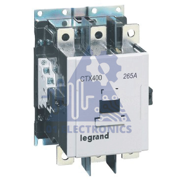 3-pole contactors CTX³ 400  – 100-240 V~= – 2 NO + 2 NC -screw terminals