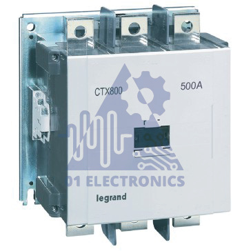 3-pole contactors CTX³ 800 – 500 A – 200-240 V~= – 2 NO + 2 NC -screw terminals